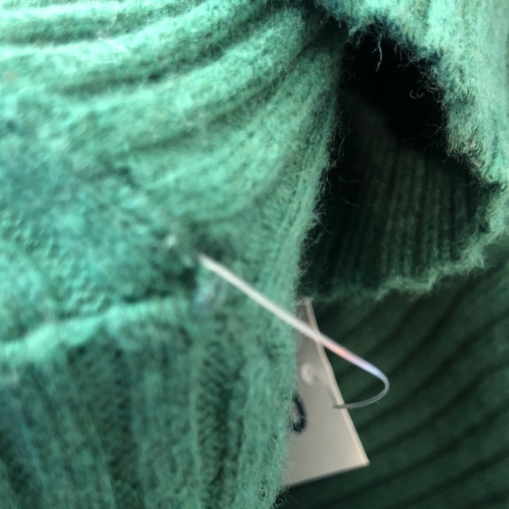 Old Navy Sosoft Lite Green Turtleneck Ribbed Sweater - Picture 12 of 14